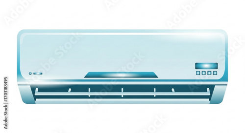 Sleek modern air conditioner unit delivering cool refreshing comfort for any home or office space, perfect for climate control solutions