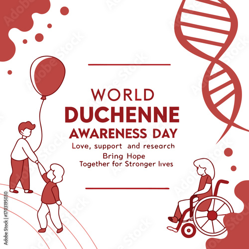 World Duchenne Awareness Day vector