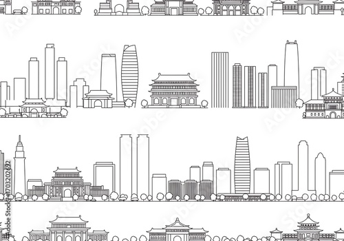 Beijing's Rhythmic Skyline
