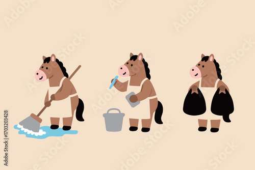 Horse Cleaning Crew Daily Chores and Tasks