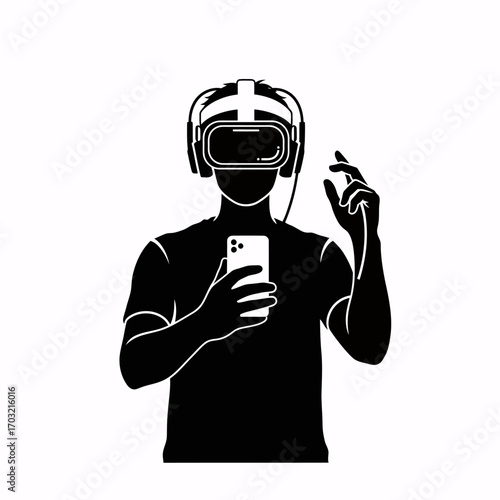 Immersive virtual reality experience with smartphone interaction and digital engagement