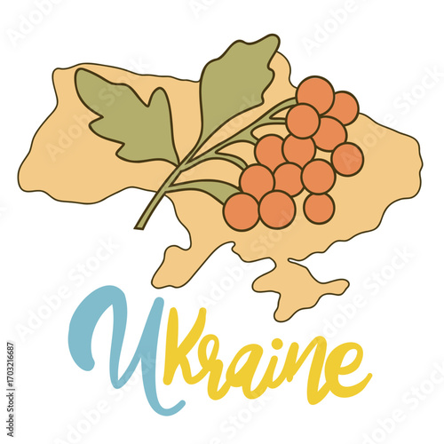 vector illustration of Ukraine map