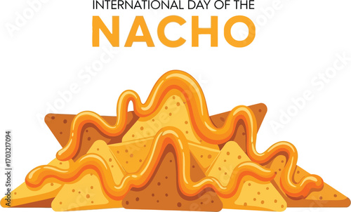 Celebrate international day of the nacho with a delicious pile of tortilla chips covered in melted cheese