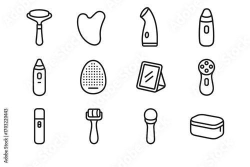 Cleansing device vacuum steamer sha mini travel icon gua stick skincare icons
