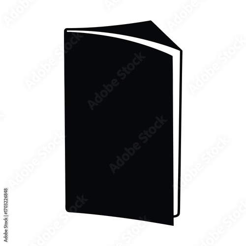 Stylized black and white drawing depicting a scroll, document, or parchment