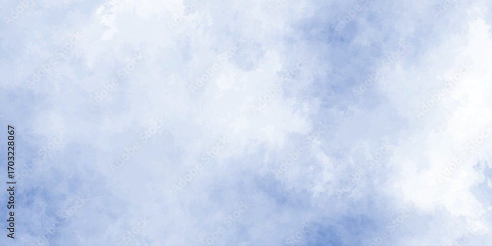 Abstract Sky blue, cloud background,Panorama landscape white texture of cloudy   .Creative design with grunge aquarelle paper textured canvas for vintage design, 
