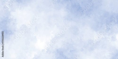 Abstract Sky blue, cloud background,Panorama landscape white texture of cloudy   .Creative design with grunge aquarelle paper textured canvas for vintage design, 
