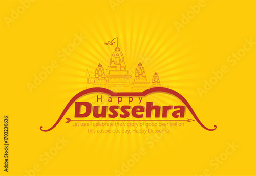 Lord Rama with Bow and Arrow for Dussehra Celebration  symbolizing courage, virtue, and the triumph of good over evil on the auspicious occasion of Dussehra.