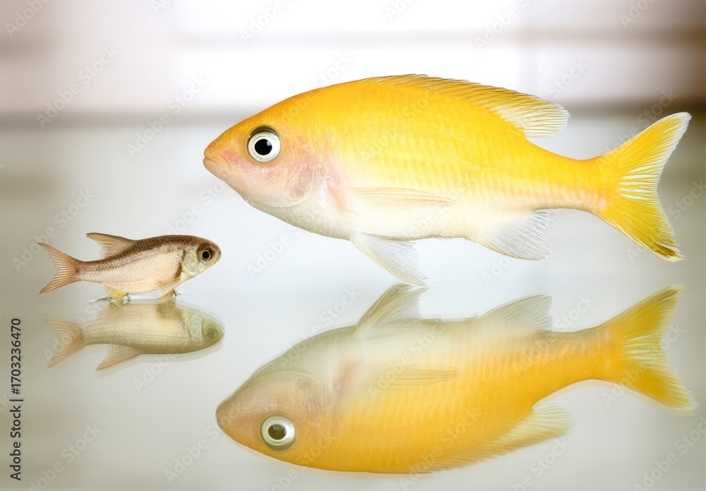 Fototapeta premium goldfish in aquarium