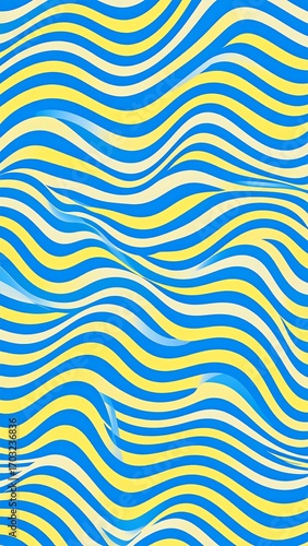 Abstract wavy striped pattern