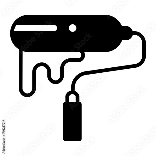 paint roller vector