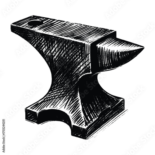 Classic Anvil Vintage Illustration