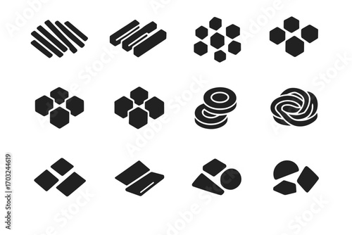 Paysanne icons lozenge vegetable julienne fine batonnet vector icon large brunoise cut