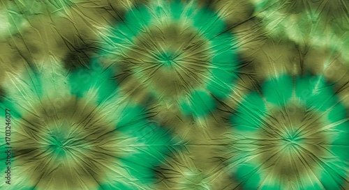 Vibrant spiral effect in olive green and emerald hues, showcasing radial patterns and rich