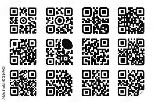 Edge frame icon embossed border backdrop vector designed center qr code
