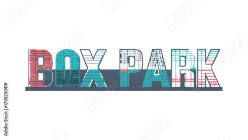 Boxpark shoreditch branding logo design concept for retail and food park establishment
