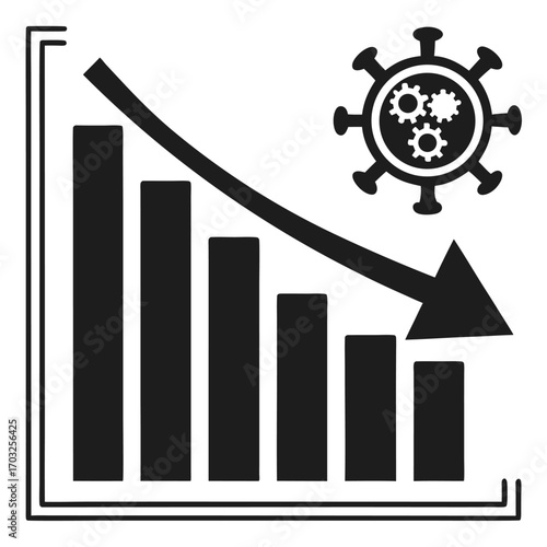 Economic Downturn Due to Virus - A Visual Representation.