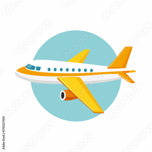 vector illustration of plane