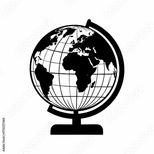 Vector Icon of earth globe, world, science