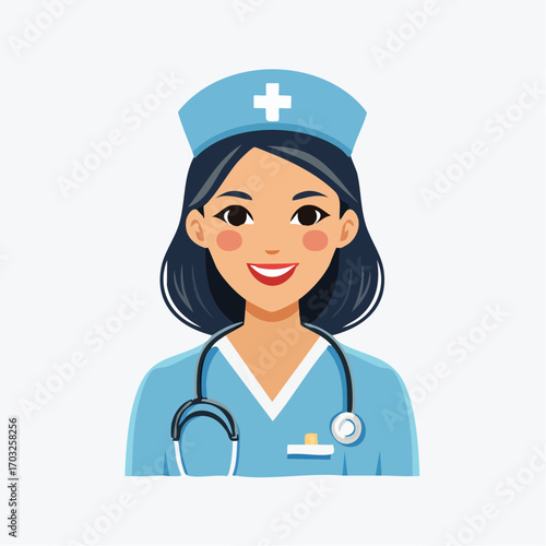 young female doctor with stethoscope