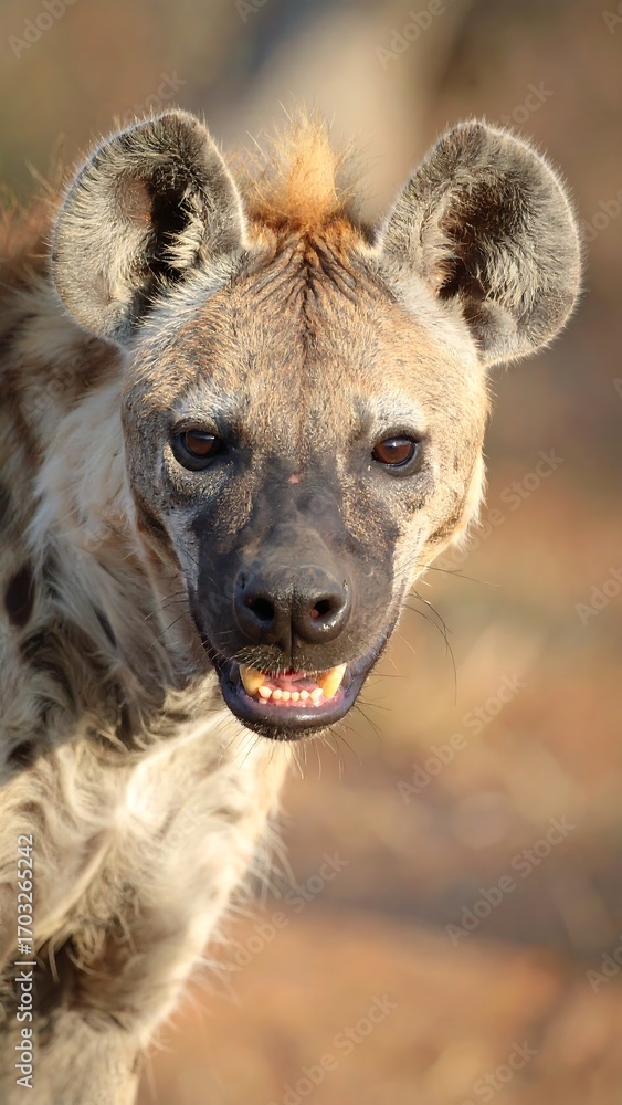 Obraz premium Close-up of a spotted hyena (1)