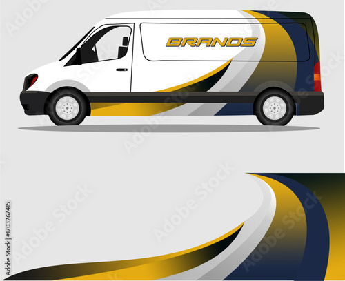 Van Wrap Livery design. wrap design for Van V1.eps