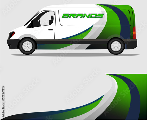 Van Wrap Livery design. wrap design for Van V3.eps