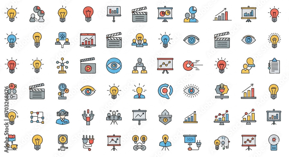 Fototapeta premium set of icons for web
