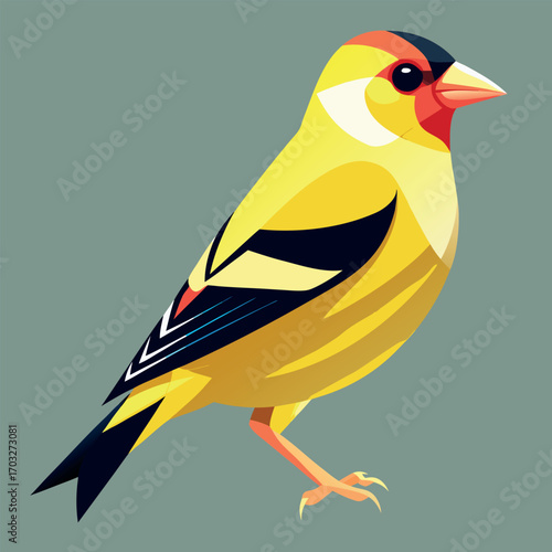 a-vibrant--stylized-illustration-of-an-american-go vector design .eps