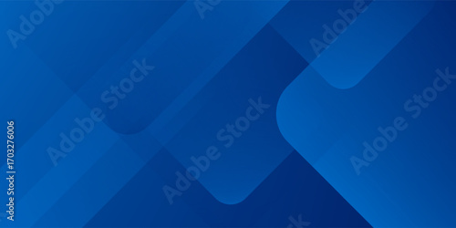 Abstract blue background with glowing geometric lines. Modern blue gradient square shape design. Futuristic technology concept. Suit for brochure, corporate, website, poster, banner, cover modern