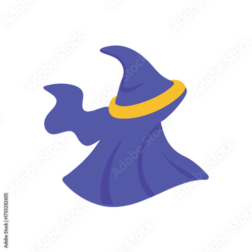 Purple wizard cloak with gold trim
