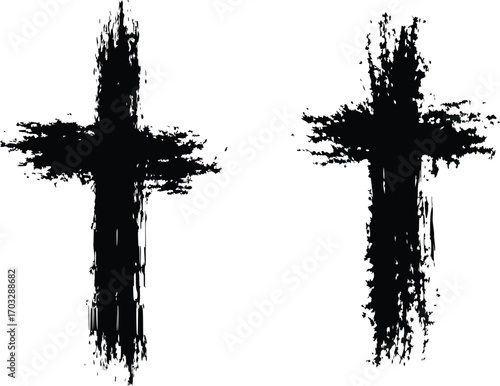 Grunge Texture Cristian cross Abstract for Cristian religion.  the Texture Cristian cross use for T shirt, poster, flyer, and other design.