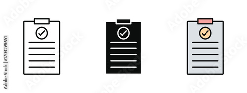 Agreement icon illustrated in line art, fill, and colored outline styles with a white background. Represents contracts, partnerships, signatures, and business deals.