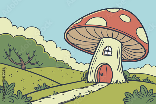 mushrooms in the forest
