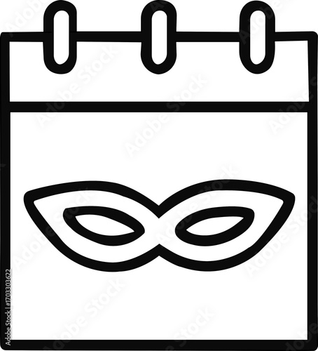 Mardi gras icons,Beautiful Female Mask vector icon, mask icon vector art,stylish mask carnival mask isolated silhouette vector, Mask decorative elements can be used as isolated sign.