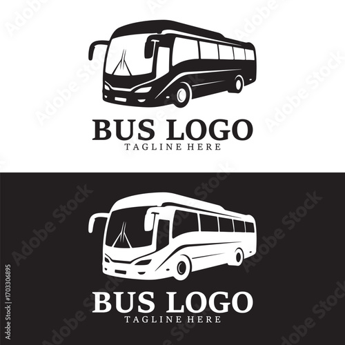 Modern Bus Logo Design Vector | Transportation Travel Coach Branding Icon