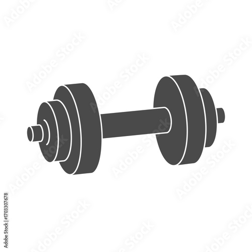 Weight Training Equipment A Simple Dumbbell for Fitness Exercises and Strength Building