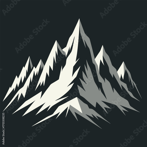 Stylized Mountain Peaks