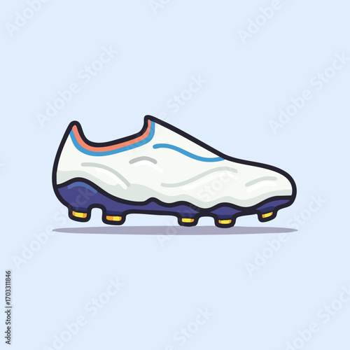 Soccer Shoe Cartoon Vector Illustration
