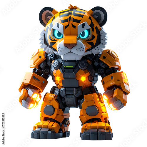 Tiger robot figure design