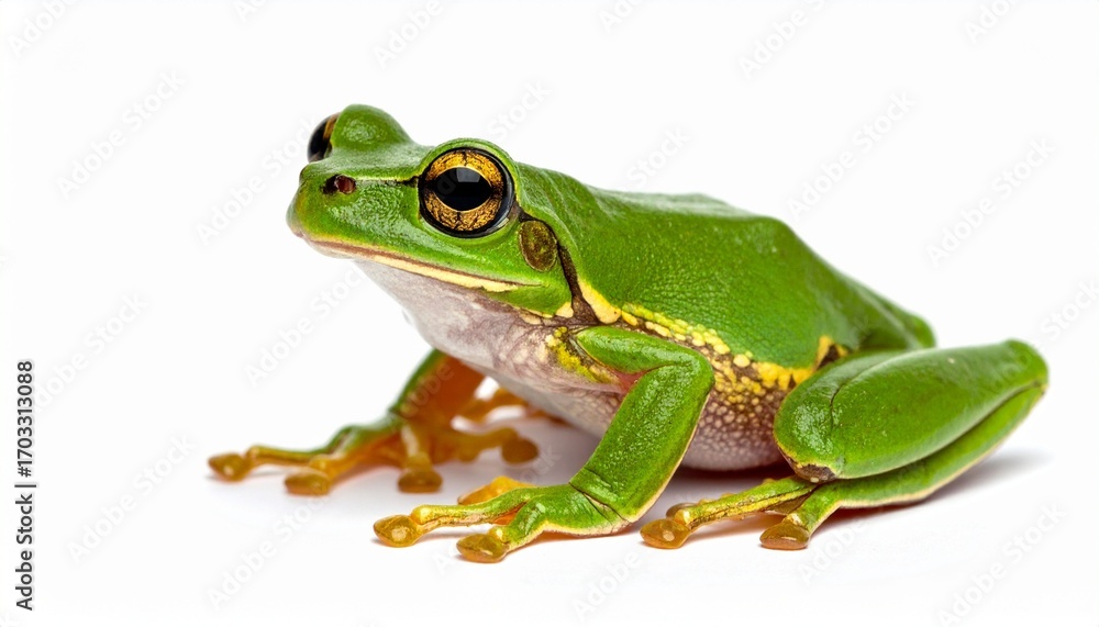 Naklejka premium frog on white background