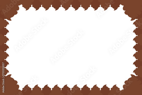 Poop emoji border perfect for funny, playful, childish projects. cute poop perfect for humorous designs