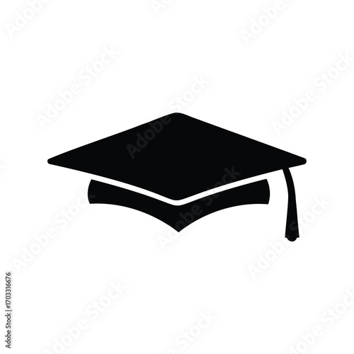 Black graduation cap signifying achievement and academic success for future leaders