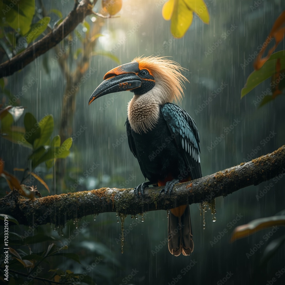 Fototapeta premium yellow billed toucan