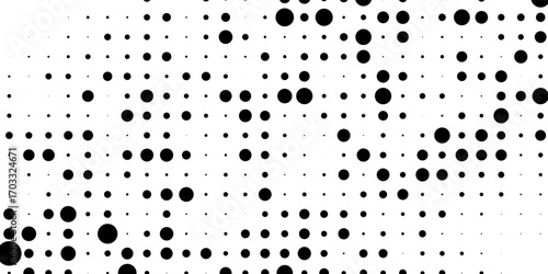 monochrome geometric pattern dots different size. wallpaper concept. vector background.eps 10.vector
