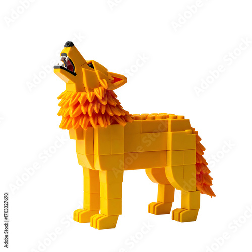 Toy wolf figure