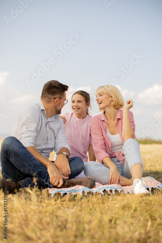 Family enjoying a delightfu...
