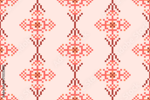 seamless pixel pattern, seamless pattern illustration.