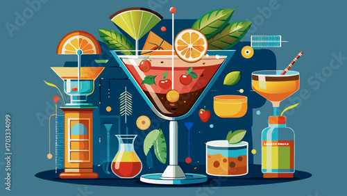a-detailed--cross-section-view-of-a-cocktail-glass