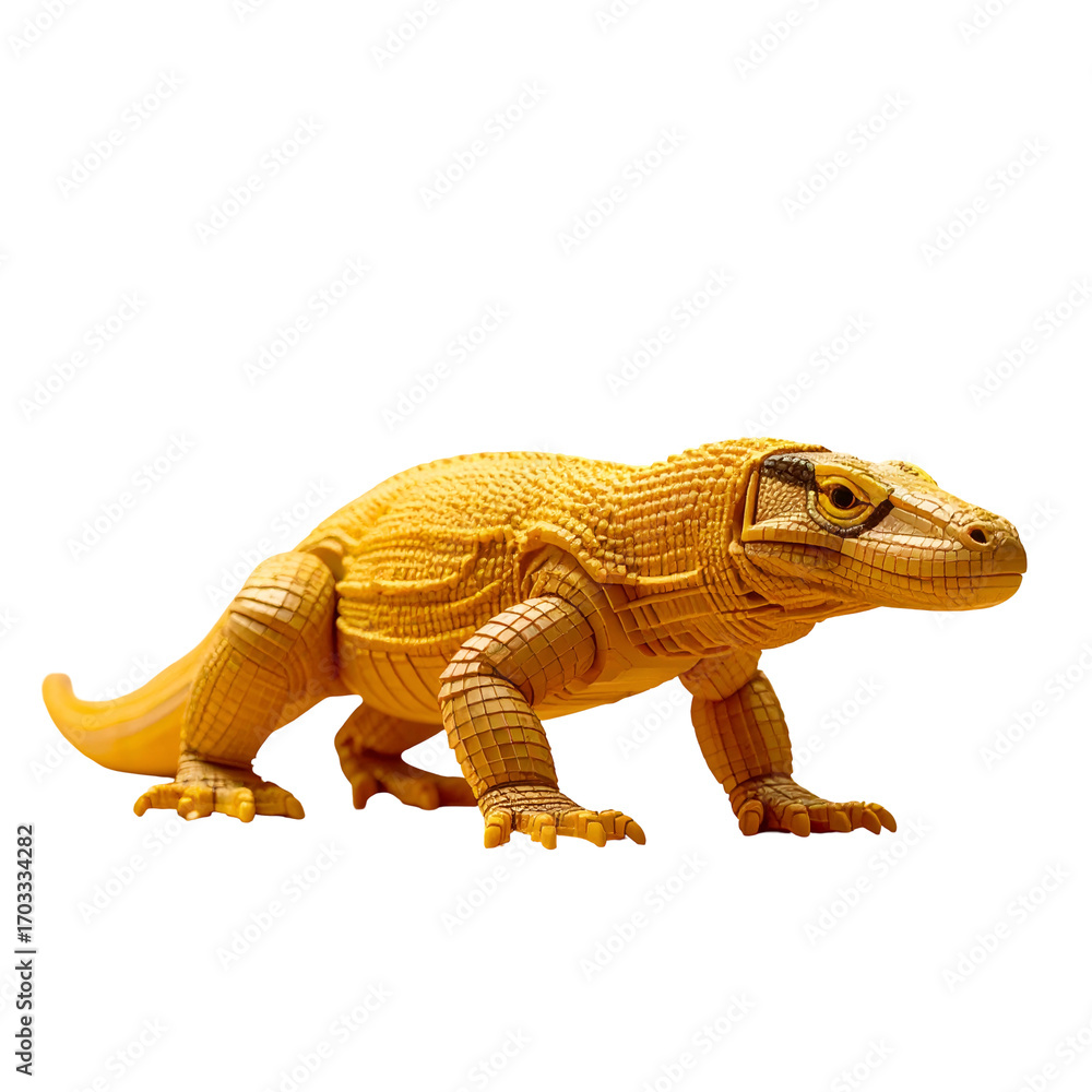 Fototapeta premium Yellow lizard toy